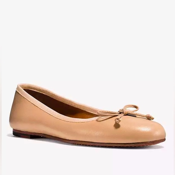 Sz 10 | COACH: Lola Ballet Flats | BNIB | Beechwood - Picture 1 of 8